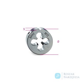 Narzynka okrągła HSS M12x1,25, 443 Beta