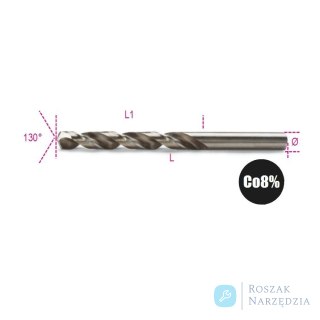 Wiertło kręte cylindryczne szlifowane HSS-CO 8% kobaltowe 14,00 mm DIN338, 415 Beta