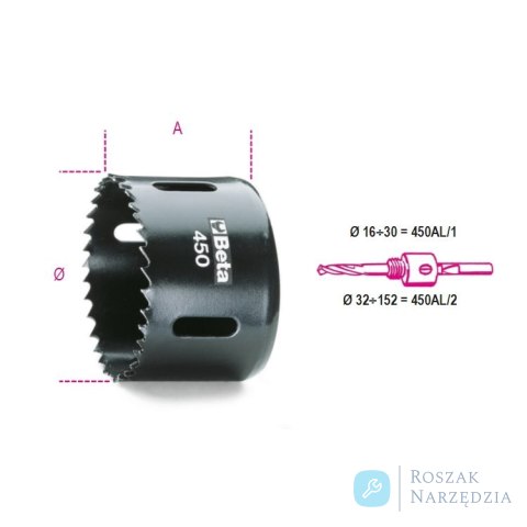 Koronka bimetaliczna HSS 20 mm, 450 Beta