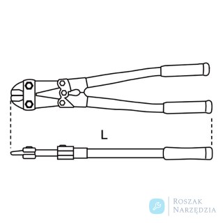 Nożyce dźwigniowe do prętów 900 mm (MAX.12mm), 1101 Beta
