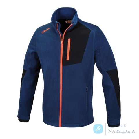 Bluza 7657B z grubego polaru granatowa zapinana na zamek, roz. XS Beta