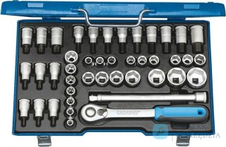 Zestaw końcówek wymiennych klucza nasadowego 1/2" ITX19INU-20, 42-częściowy GEDORE