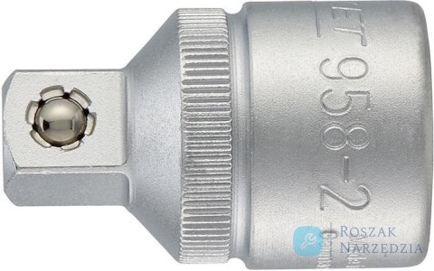 Redukcja z 4-kat.wewnętrzne  1/2" na 4-kat zewn. 3/8", 958-2 HAZET