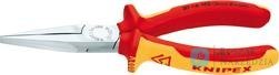 Szczypce płaskie wydłużone,  VDE , 160mm, 30 16 160, KNIPEX