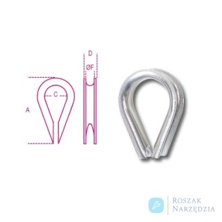 Kausza nierdzewna AISI 316 ø 18 mm Robur