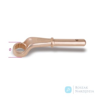 Klucz oczkowy odsadzony jednostronny nieiskrzący CU-BE 24 mm, 91BA Beta