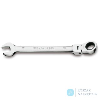 Klucz płasko-oczkowy 10x10 mm z przegubem, 142SN Beta