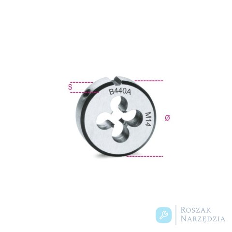 Narzynka okrągła M20x2,5 mm, HRC 60-61, 440A Beta