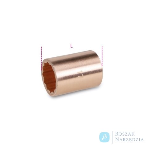 Nasadka nieiskrząca CU-BE 3/8" 12-kątna 17 mm, 911BA Beta