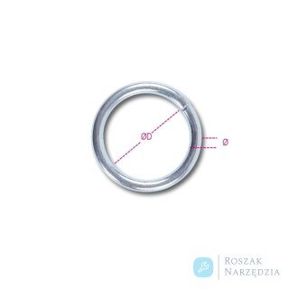 Ogniwo stalowe ocynkowane 4 mm, WLL 75 kg Robur