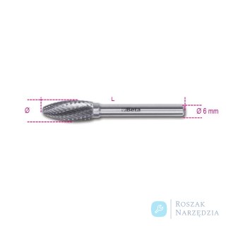 Pilnik obrotowy p艂omieniowy z w臋glika 12 mm, chwyt 6 mm, 426MD Beta
