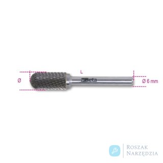 Pilnik obrotowy walcowy zaokrąglony 50 mm Ø 6 mm, chwyt 6 mm, 426MD/CT Beta