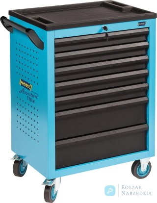 Wózek narzędziowy warsztatowy 780x496x1035mm, 7 szuflad, 178N-7 HAZET