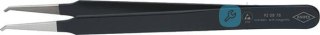 Pinceta ESD, 120mm, wygięta, czarna, 92 08 78 ESD, KNIPEX