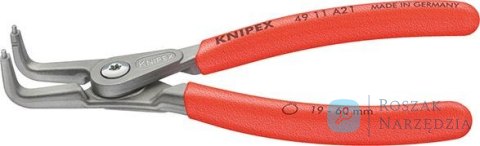 Szczypce Segera do pierścieni osadczych zewn. wygięte 90°, 49 21 A01 KNIPEX