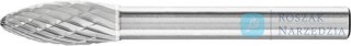 Frez trzpien.ze stopow twar,w kszt.plomienia B 0820 3PLUS 6mm 8x20mm AR120GR, Pferd