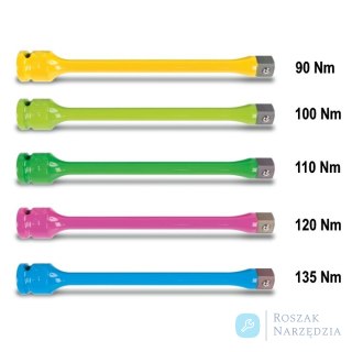 Przedłużka z ograniczeniem momentu do nasadek udarowych 120 Nm, dł. 200 mm, 720TC Beta