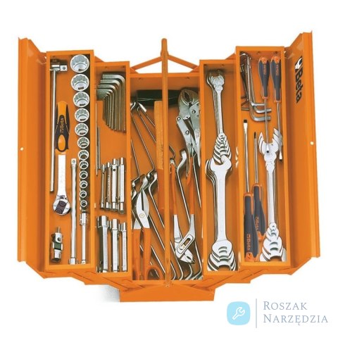 Skrzynka narzędziowa 550x200x210 mm zestaw 80 narzędzi 5915VU/4 Beta