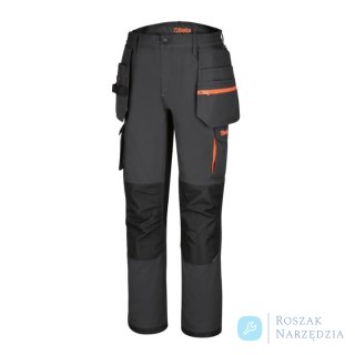 Spodnie robocze 7819G wzmocnione, szare z czarnymi i pomarańczowymi detalami, roz. XXL Beta
