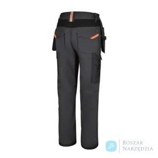 Spodnie robocze 7819G wzmocnione, szare z czarnymi i pomarańczowymi detalami, roz. XXXL Beta