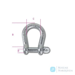 Szakla okrągła ocynkowana 10 mm WLL 300 kg Robur