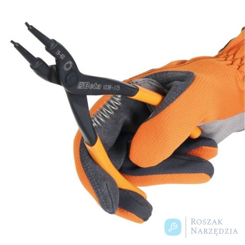 Szczypce do pierścieni segera 140x0.9 mm zakres 3-10 mm, 1036 Beta