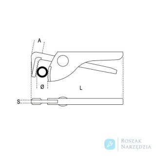 Szczypce do rur lekkie 275 mm, Ø max 2", 366 Beta