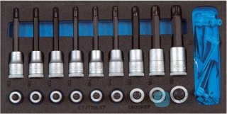 Moduł narzędziowy CT1/3, nasadki wkrętakowe 1/2″ TORX, 19-cz. GEDORE