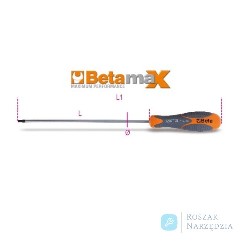 Wkrętak TORX T25x210 mm, 1297TX/L Beta