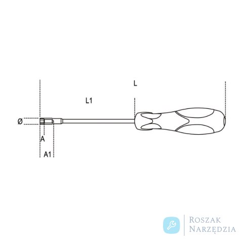 Wkrętak nasadowy długi 5 mm, 944BX Beta