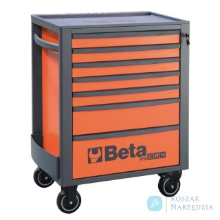 Wózek narzędziowy 7 szuflad, blat ABS, obciążenie 800 kg, kolor pomarańczowy, RSC24/7-FO Beta