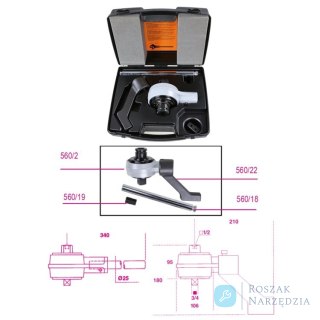 Wzmacniacz momentu przełożenie 5:1, 1300 Nm, 1/2", 3/4", 3.8 kg Beta