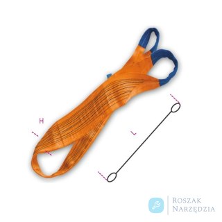 Zawiesie pasowe 12 m, WLL 10 t Robur