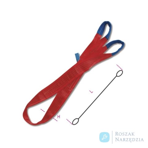 Zawiesie pasowe 12m, WLL 5t Robur