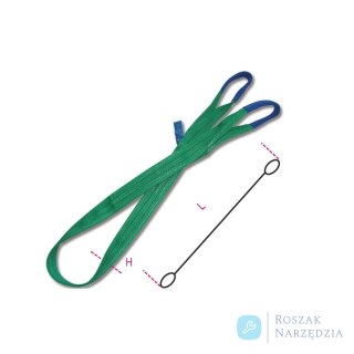 Zawiesie pasowe 2.5 m WLL 2 t Robur