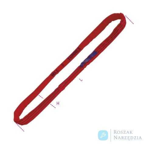 Zawiesie wężowe 1 m WLL 5 ton Robur