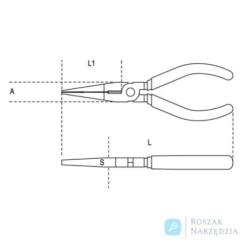 Szczypce płaskie nieiskrzące CU-BE 150mm, 1162BA/150 Beta