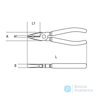 Szczypce uniwersalne nierdzewne 180 mm, 1150INOX/180 Beta