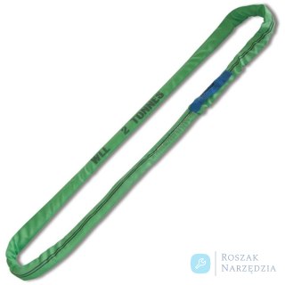 Zawiesie wężowe poliestrowe 4 m, WLL 2 t, szer. 50 mm Robur