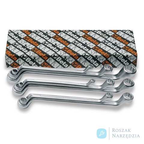 Zestaw kluczy oczkowych odsadzonych dwustronnych 6x7-30x32 mm, 12-cz., 90/S12 Beta