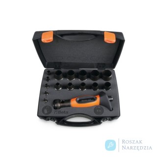 Zestaw wycinaków rymiarskich od 3 do 30 mm z uchwytem, 16-cz., 1105/C16T Beta