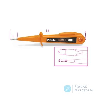 Wskaźnik napięcia 125/220V 0.5x3.5x150 mm, 1253A Beta