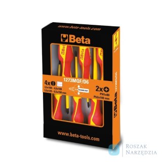 Zestaw wkrętaków wąskich izolowanych do 1000V, 6-cz., 1273MQF/D6 Beta