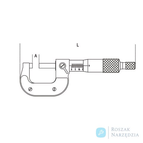 Mikrometr zewnętrzny cyfrowy 25-50 mm IP65 dokładność 0,001 mm, 1658DGTB/50 Beta