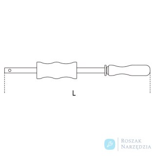 Ściągacz bezwładnościowy udarowy do tulejek rozporowych 390 mm (do 1544), 1540 Beta
