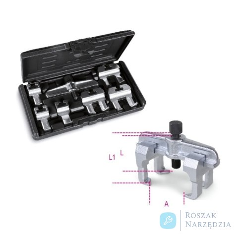 Ściągacz kół pasowych 53-114 mm z zestawem ramion, 7-cz., 1529/C7 Beta