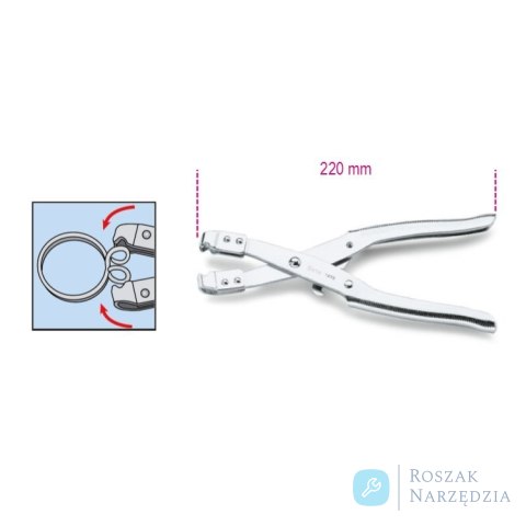 Szczypce do opasek samozaciskowych 220 mm, 1472 Beta