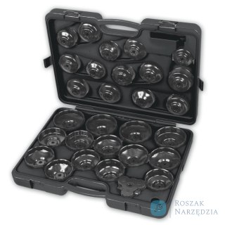 Zestaw nasadek z kluczem nstawnym do filtrów oleju, 30-cz., 1493/C30 Beta
