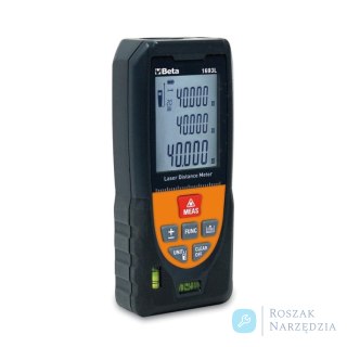 Dalmierz laserowy wielofunkcyjny 40 m z libelkami, 1693L Beta