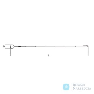 Lusterko inspekcyjne okrągłe Ø 30 mm, teleskopowe 180-540 mm, 1715 Beta